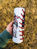 Baseball mom 20 oz Printed Tumbler